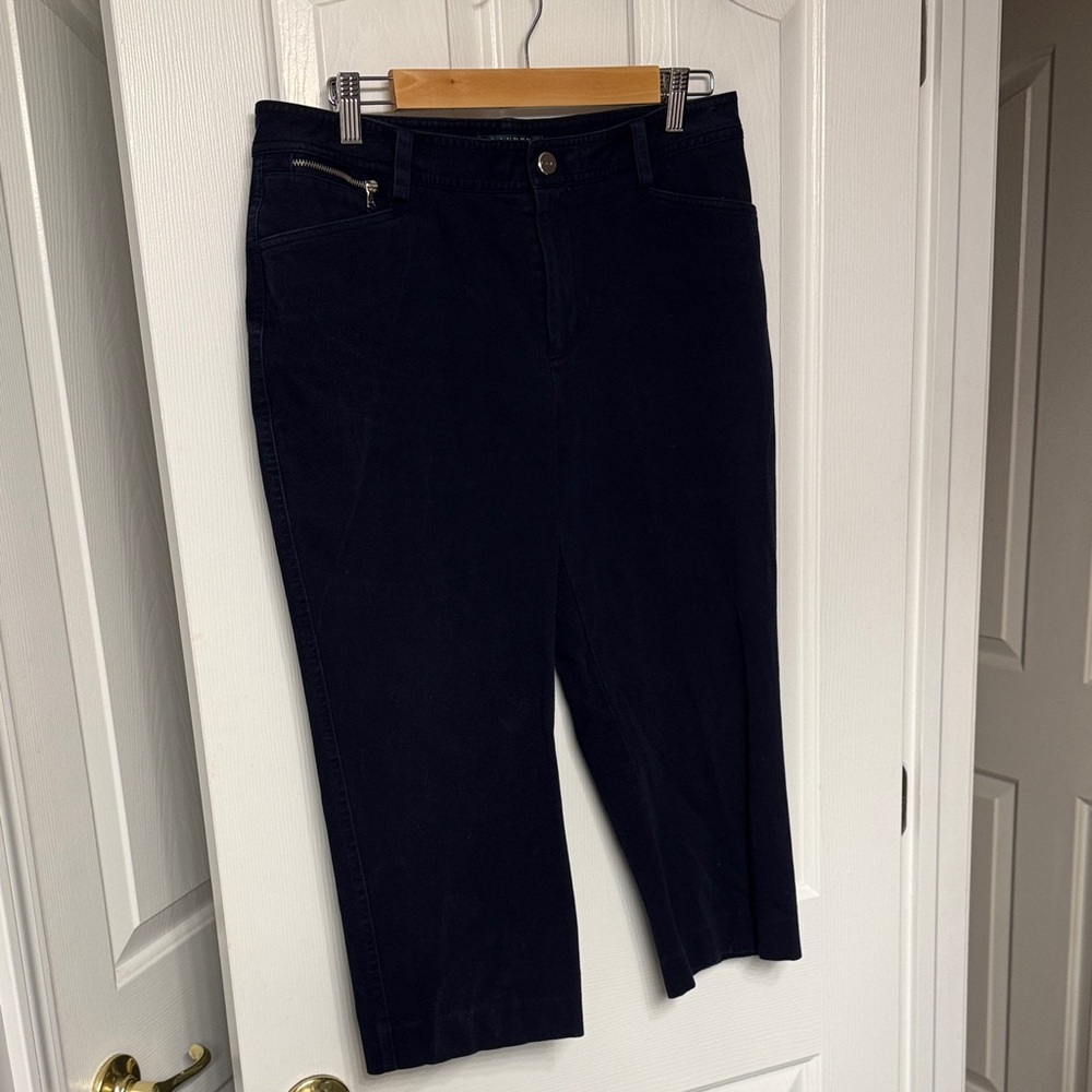 Women's Lauren by Ralph Lauren Navy Capri Pants